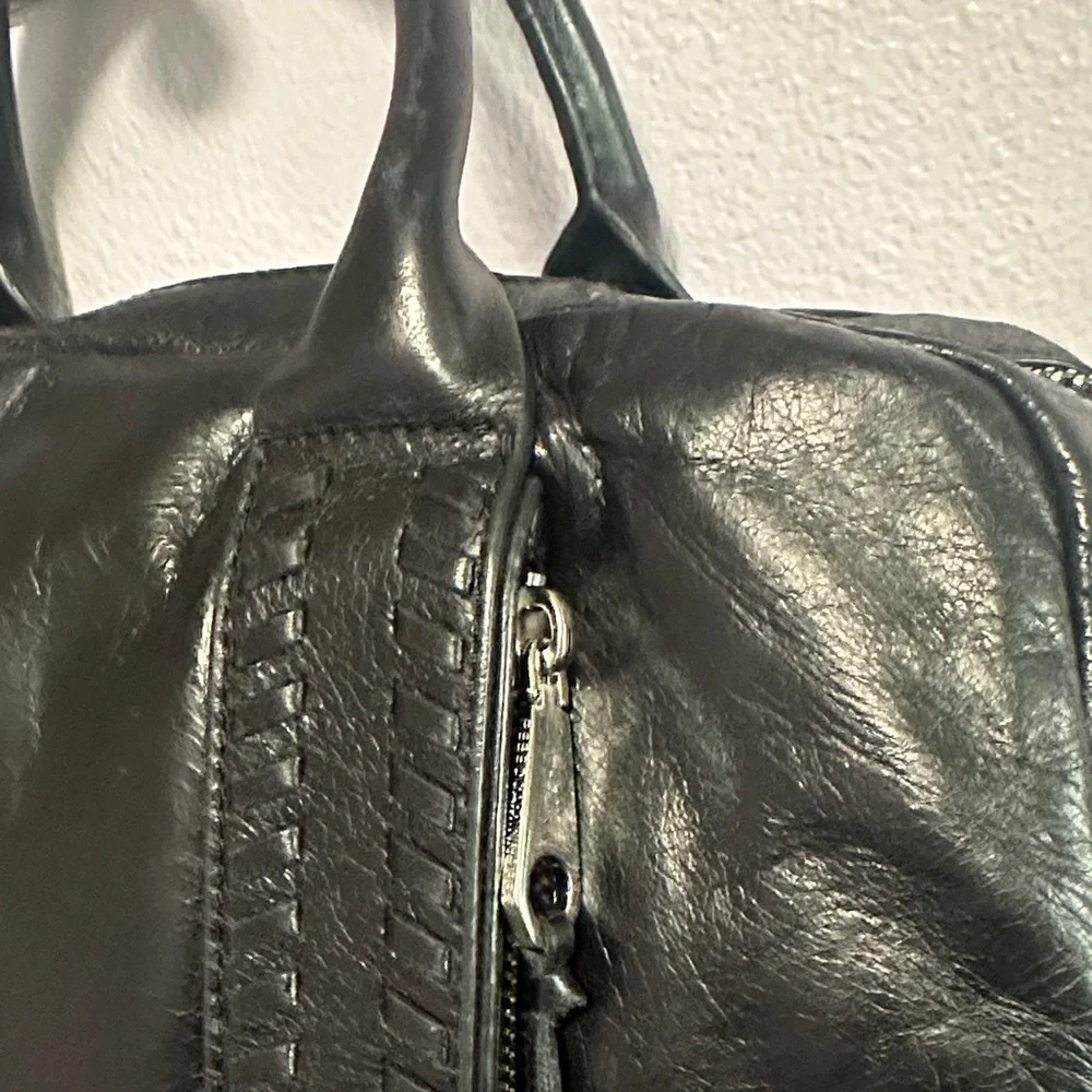 Rebecca Minkoff Vanity Zip Black Leather Satchel - Picture 13 of 16